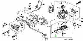 16500-p75-000 Acura 94-95 Integra Gs-r Vtec Fitv B18c1 Fast Idle Air Bypass Solenoid Valve Oem