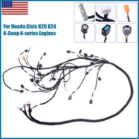 Tuck-k20-budget Autoparts-yard Tucked Engine Harness For Honda Acura K-swap Integra Crx Ek H-q K20 K24 K-series