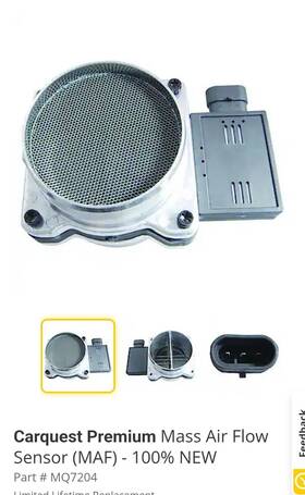 Mq7204 Carquest Mass Air Flow Sensor Acura Buick Cadillac Chevrolet Gmc Honda