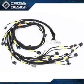 Ht-02pha13a5abk Crossdesign K-series Tucked Engine Harness Fit For 2002-2006 Honda Acura Rsx Integra K-swap