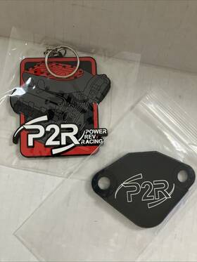 18711-pm1-j00 Honda Acura Genuine Egr Port Plate And Keychain New Free Ship