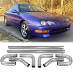 2.5" Straight Bend Diy Custom Mandrel Exhaust Pipe 8PCS For Acura Integra Sedan. Fixed Price $125.11.