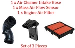 3PCS Air Intake Hose, Mass Flow Sensor, Filter Fits: Civic 06-11 L4 1.3L. Fixed Price $152.00.