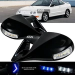 For 94-01 Acura Integra 2/3DR M-3 Style Gloss Black Power Mirrors Blue Led Arrow. Fixed Price $59.99.